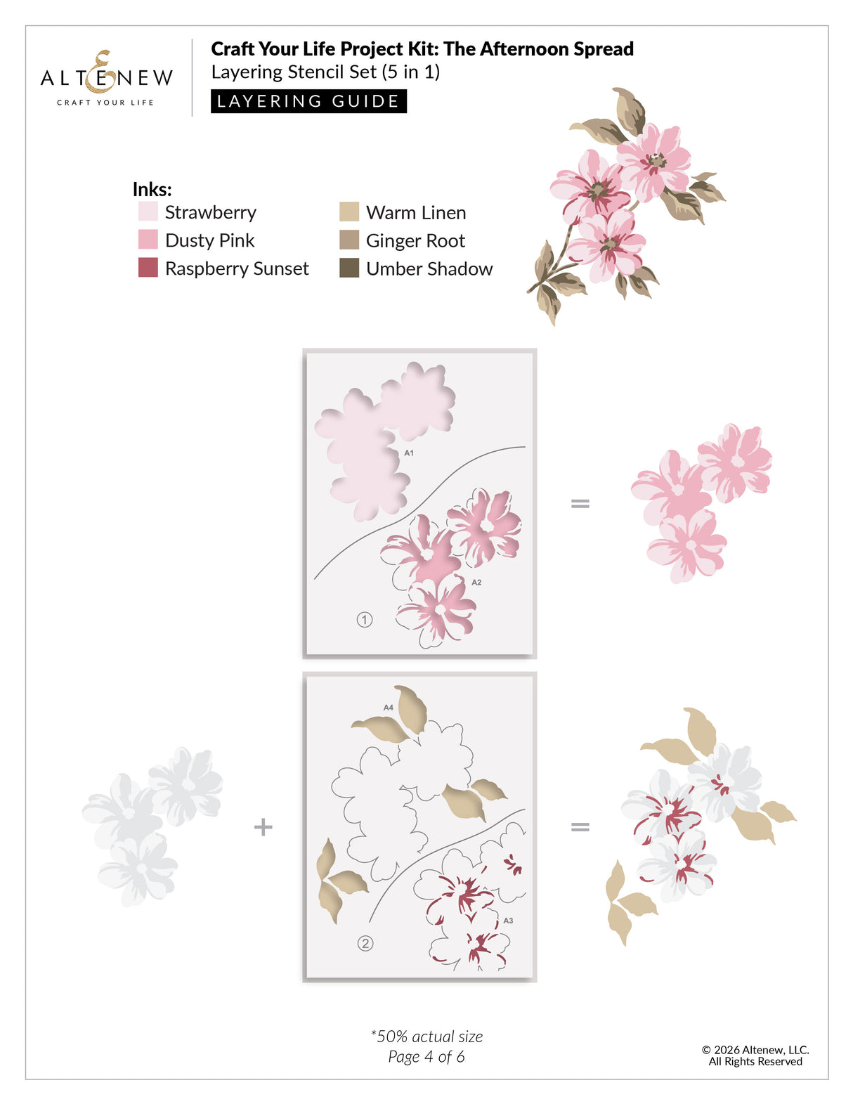 Altenew Craft Your Life Project Kit: The Afternoon & Add-on Die Bundle