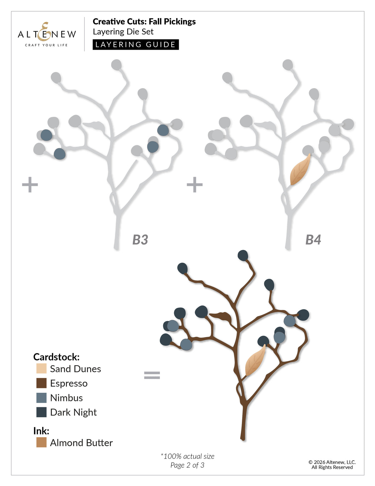 Altenew Creative Cuts: Fall Pickings Layering Die Set