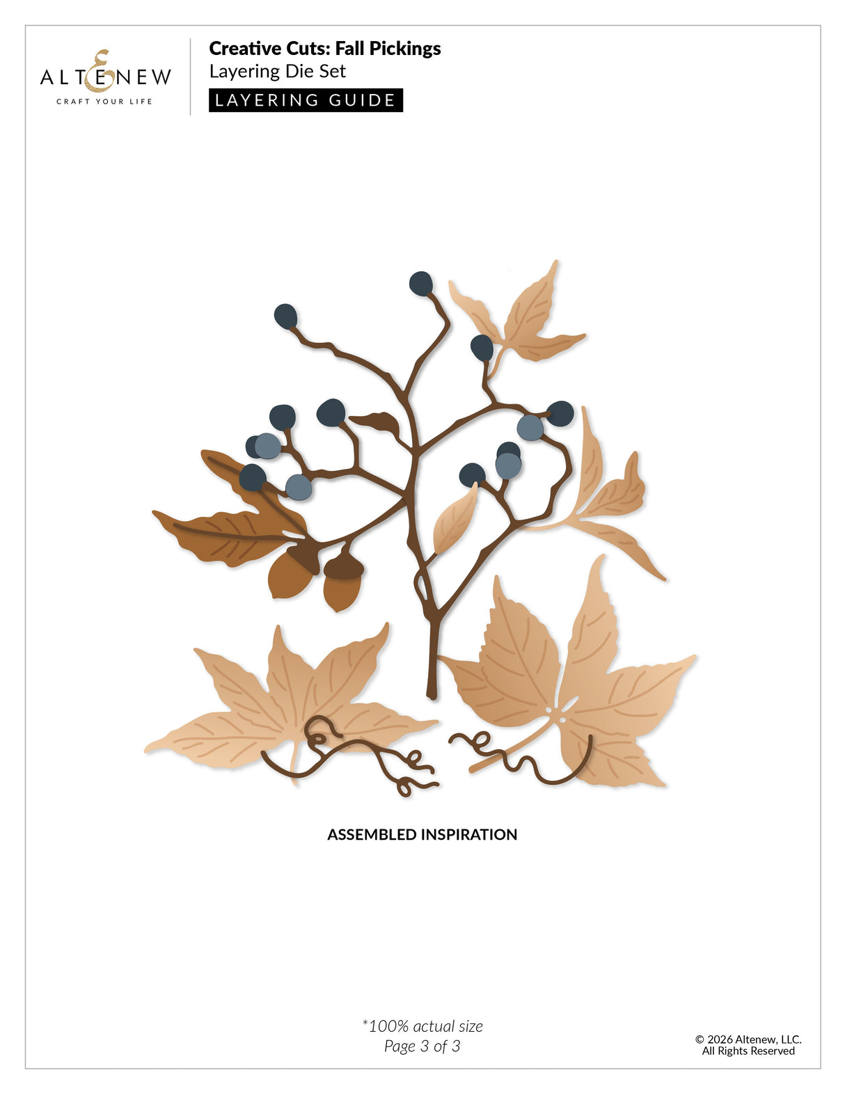 Altenew Creative Cuts: Fall Pickings Layering Die Set