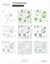Altenew Stencil Art: Botanical Argyle & Add-on Die Bundle