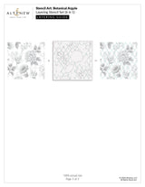 Altenew Stencil Art: Botanical Argyle & Add-on Die Bundle
