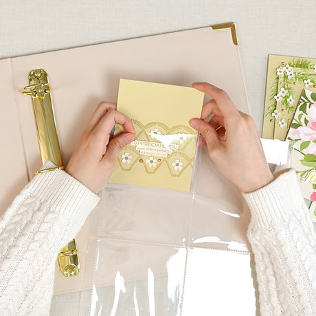 Altenew 9x12 Three-Ring Card Album - Ivory - Complete Bundle (Ivory + Pocket Pages) - ALT11681BN1