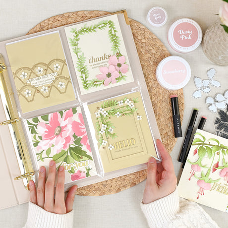 Altenew 9x12 Three-Ring Card Album - Ivory - Complete Bundle (Ivory + Pocket Pages) - ALT11681BN1