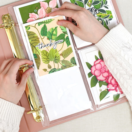 Altenew 9x12 Three-Ring Card Album - Rouge - Complete Bundle (Rouge + Pocket Pages) - ALT11681BN2