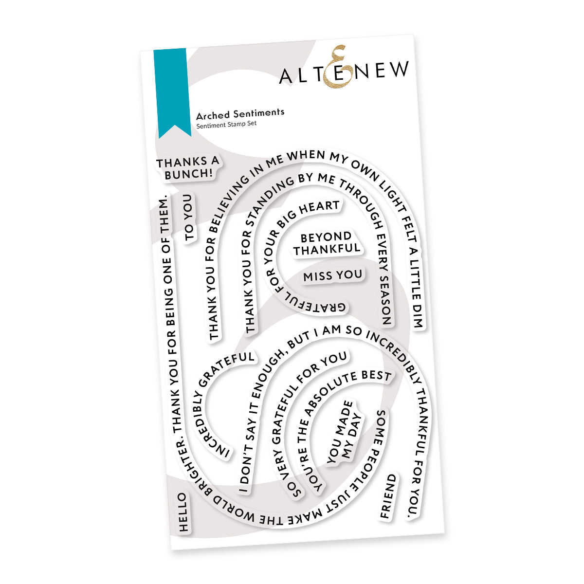 Altenew Arched Sentiments Stamp & Die Bundle