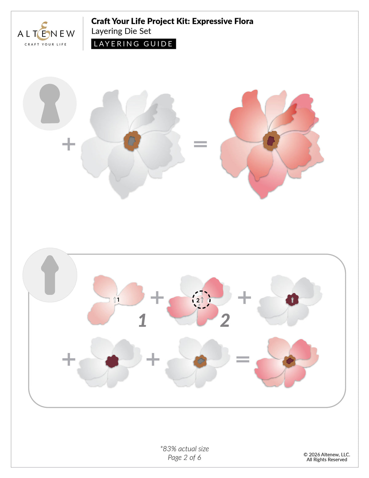 Altenew Craft Your Life Project Kit: Expressive Flora & Add-on Die Bundle - ALT11641BN