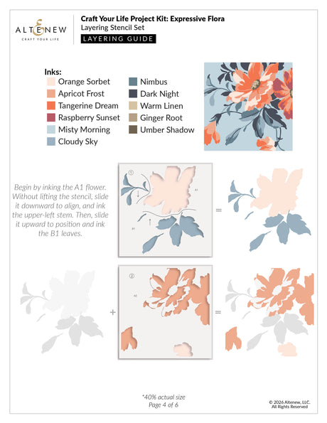 Altenew Craft Your Life Project Kit: Expressive Flora & Add-on Die Bundle - ALT11641BN