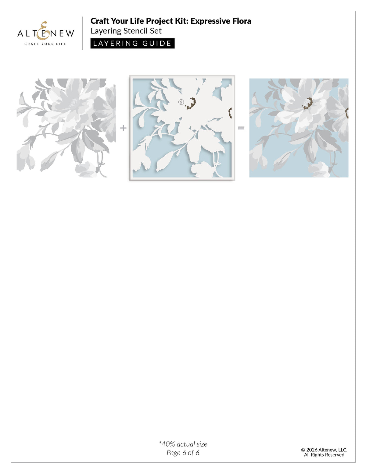 Altenew Craft Your Life Project Kit: Expressive Flora & Add-on Die Bundle - ALT11641BN