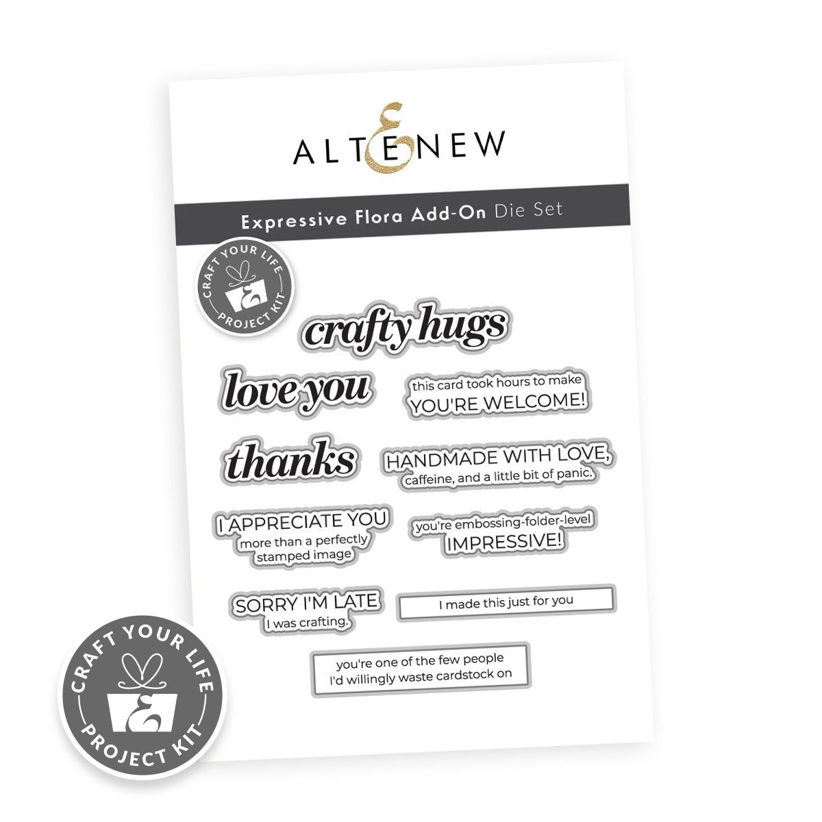 Altenew Craft Your Life Project Kit: Expressive Flora & Add-on Die Bundle - ALT11641BN