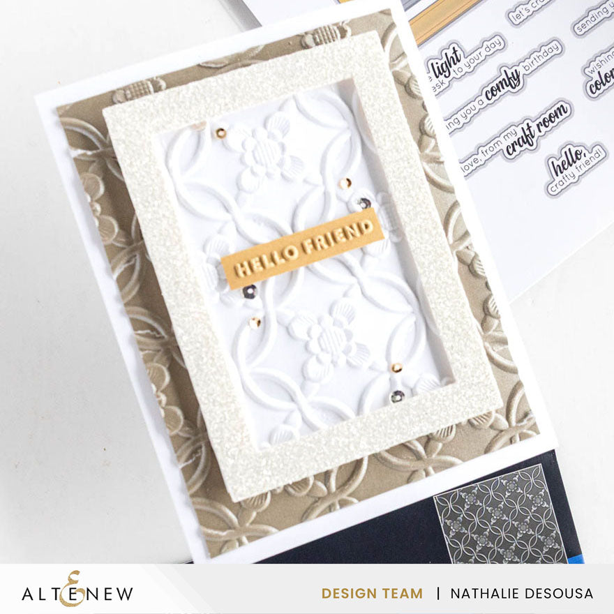Altenew Botanical Rails 3D Embossing Folder