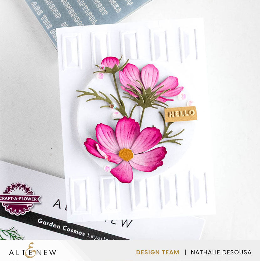 Altenew Mini Sentiments 3D Embossing folder