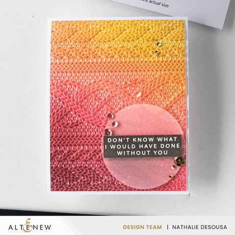 Altenew Cozy Sweater 3D Embossing Folder