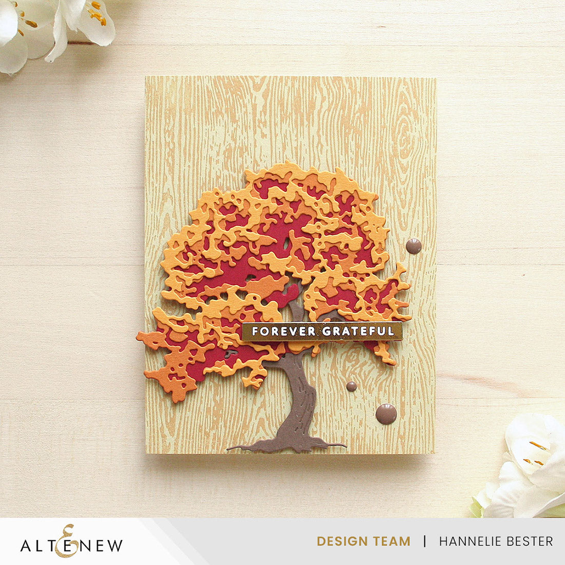 Altenew Essential Textures: Fine Woodgrain Press Plates/Foil Plates