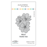 Alex Syberia Designs Minimalist Flowers Press Plate & Die Set