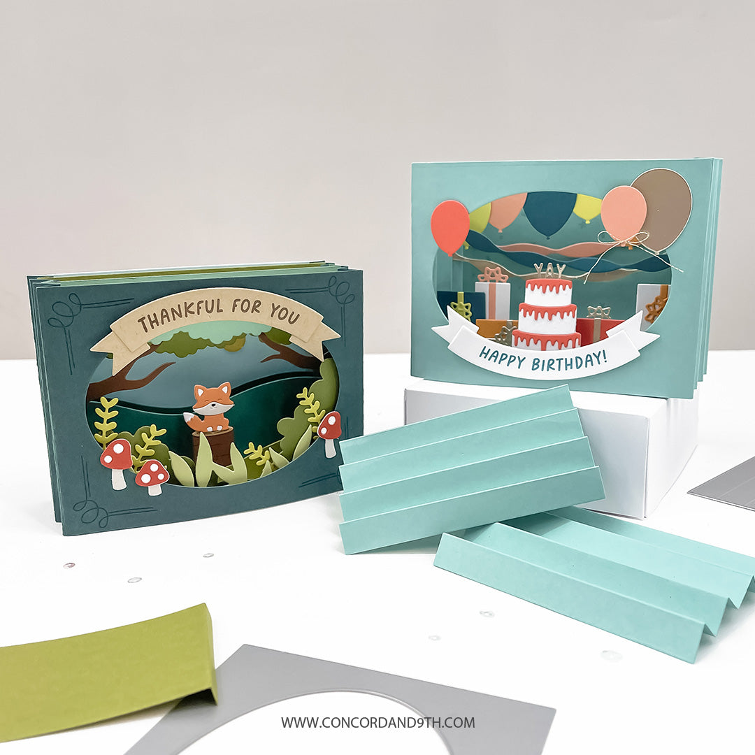 Concord & 9th Accordion Card Base Dies