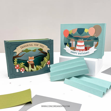 Concord & 9th Accordion Card Base Dies