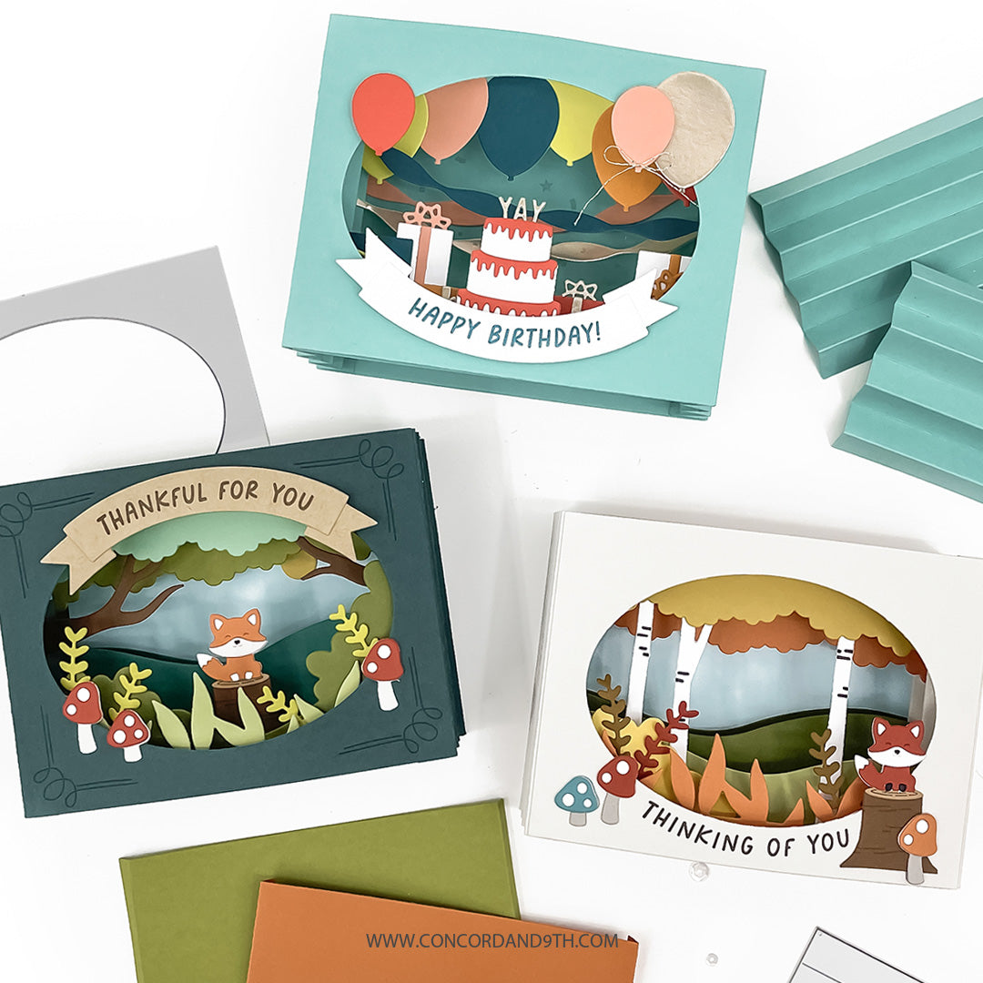 Concord & 9th Accordion Card Base Dies