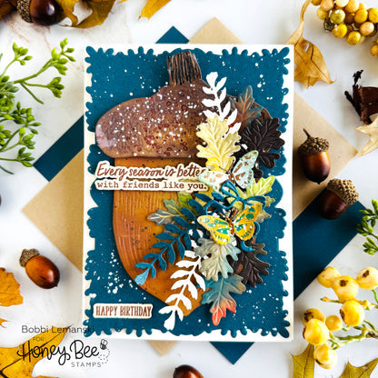 Honey Bee Stamps Little Labels - 4x4 Photopolymer Stamp Set & Dies Bundle