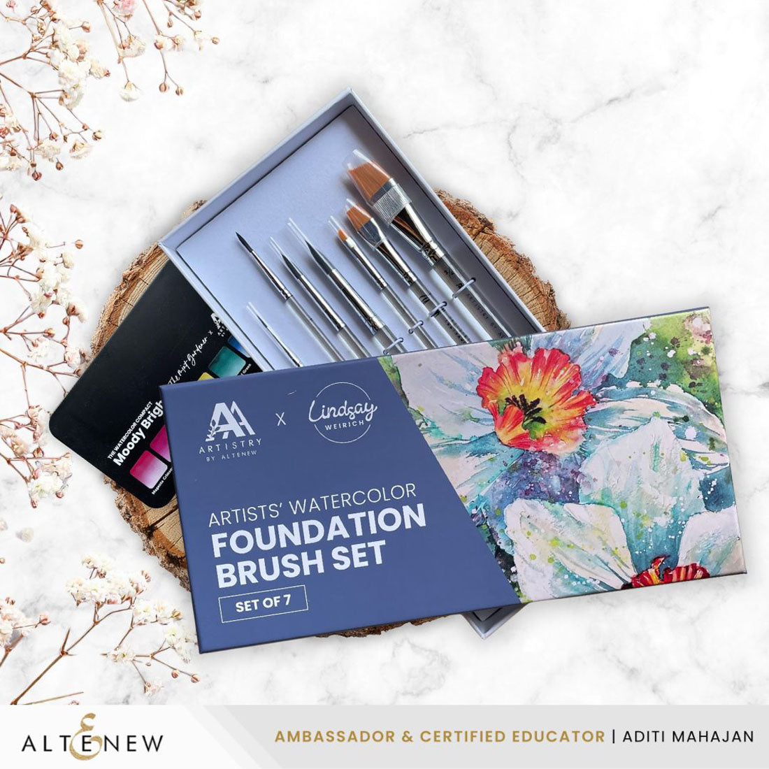 Altenew Artists’ Watercolor Foundation Brush Set