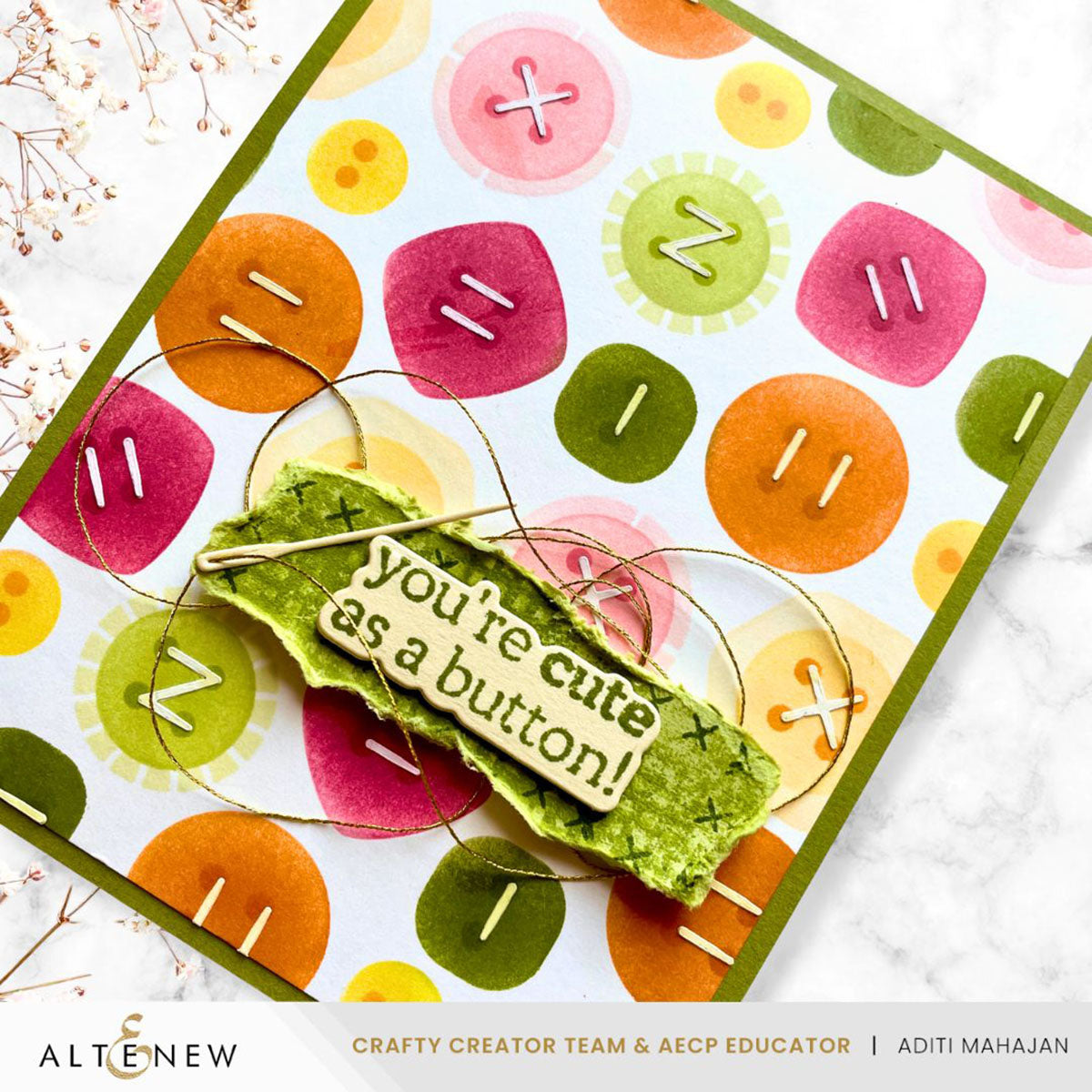 Altenew Craft Your Life Project Kit: Stitched With Love & Add-On Die Bundle