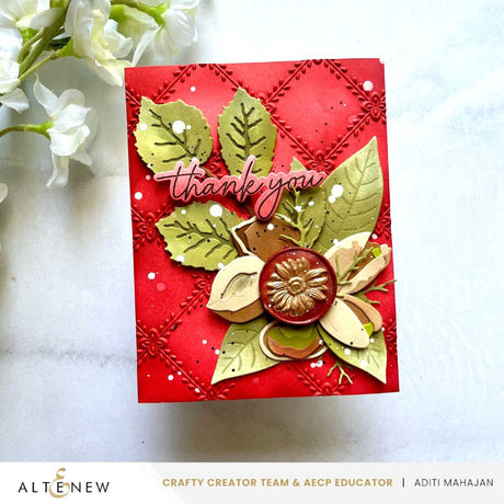 Altenew Crisscross Blooms 3D Embossing Folder