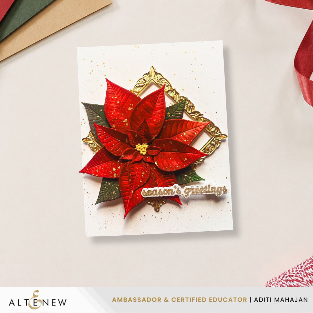 Altenew Lush Botanicals: Poinsettia 3D Embossing Folder & Die Set