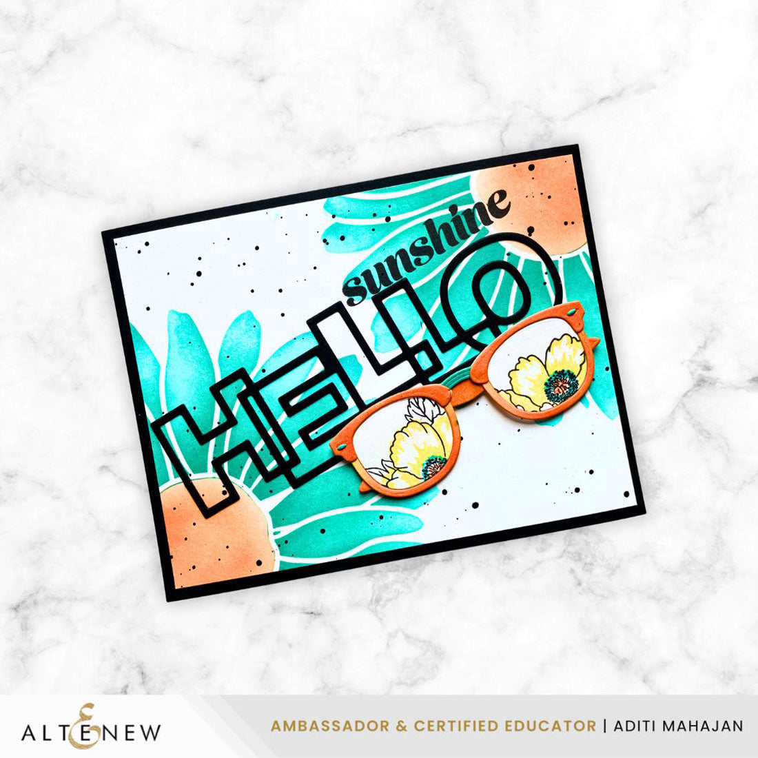 Altenew Mini Delight: Stylish Shades Stamp & Die Set