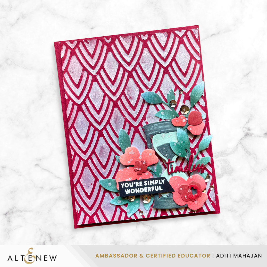 Altenew Pointweave Stencil