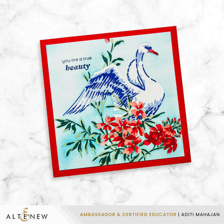 Altenew Stencil Art: Swan Serenade Layering Stencil Set (6 in 1)