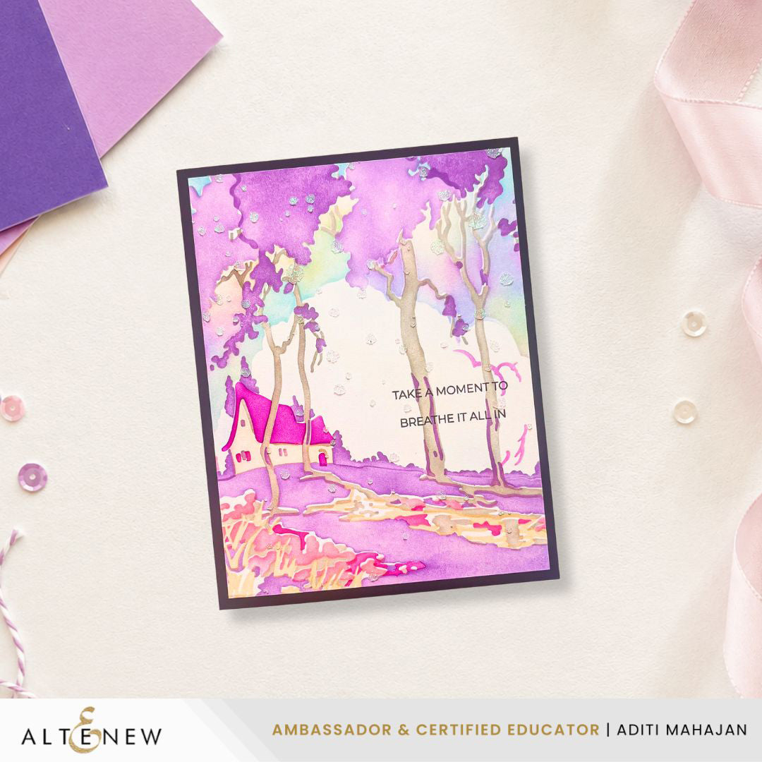 Altenew Stencil Art: Where Nature Meets Home Layering Stencil Set (6 in 1)