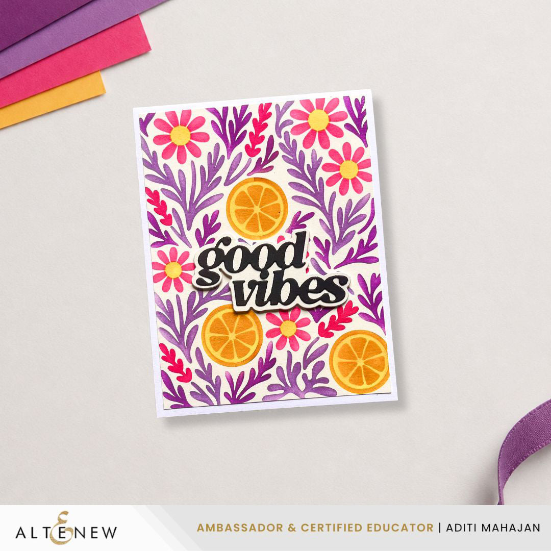 Altenew Tea Potpourri Stencil Set (5 in 1)