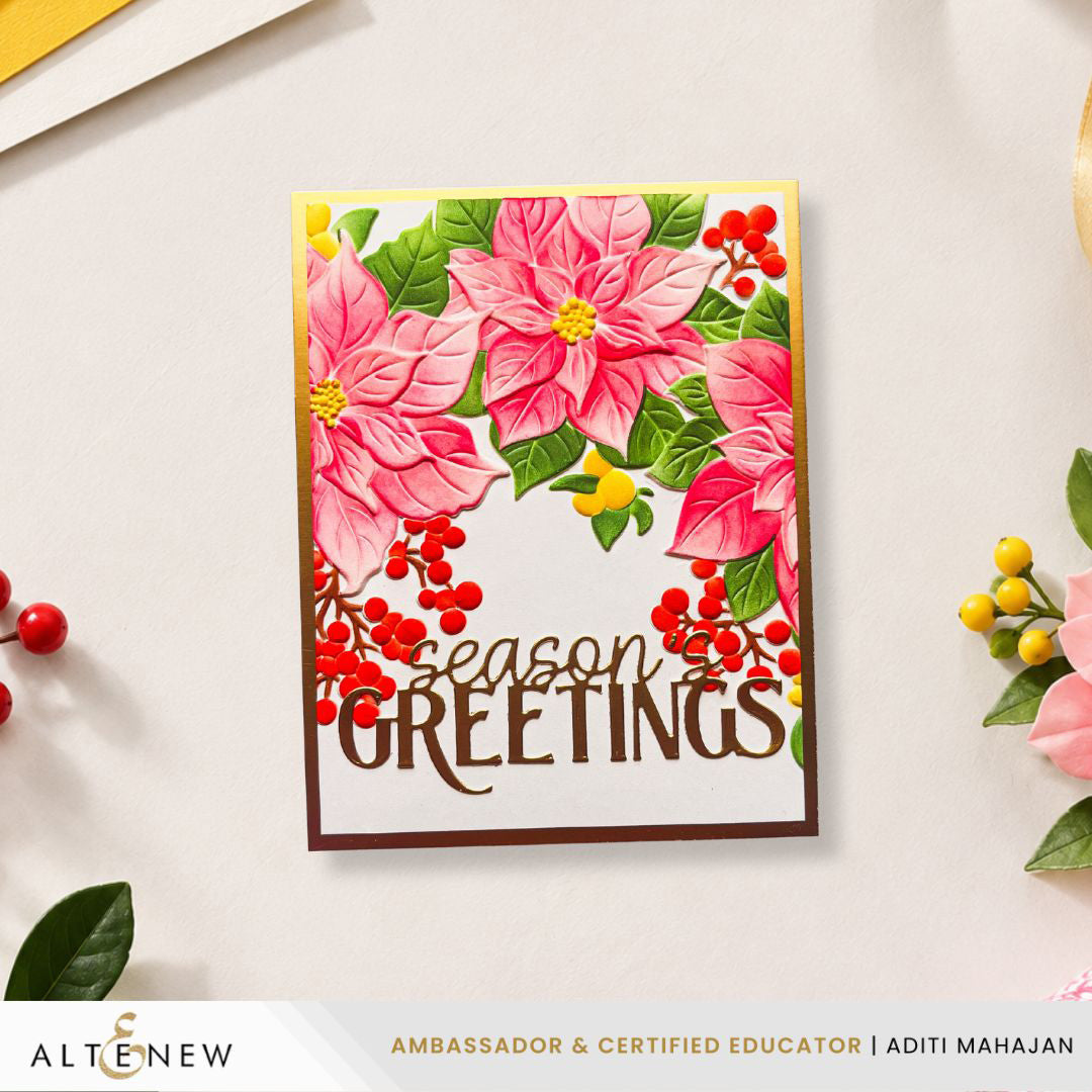 Altenew Winterberry Poinsettias - Complete Bundle