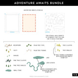 Concord & 9th Adventure Awaits Stencil Pack