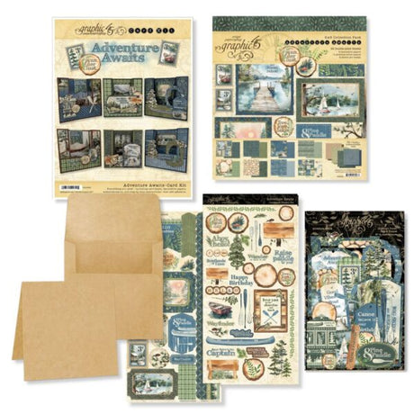 Graphic 45 Adventure Awaits Card Kit - 4503320
