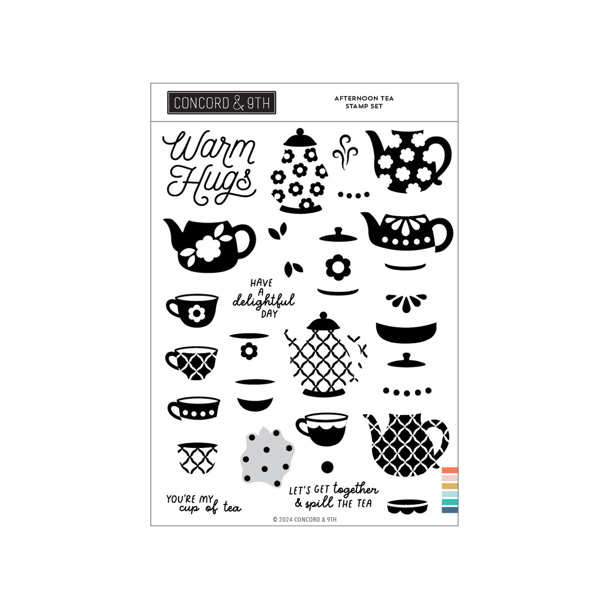 Concord & 9th Afternoon Tea Stamp Set (6 x 8)