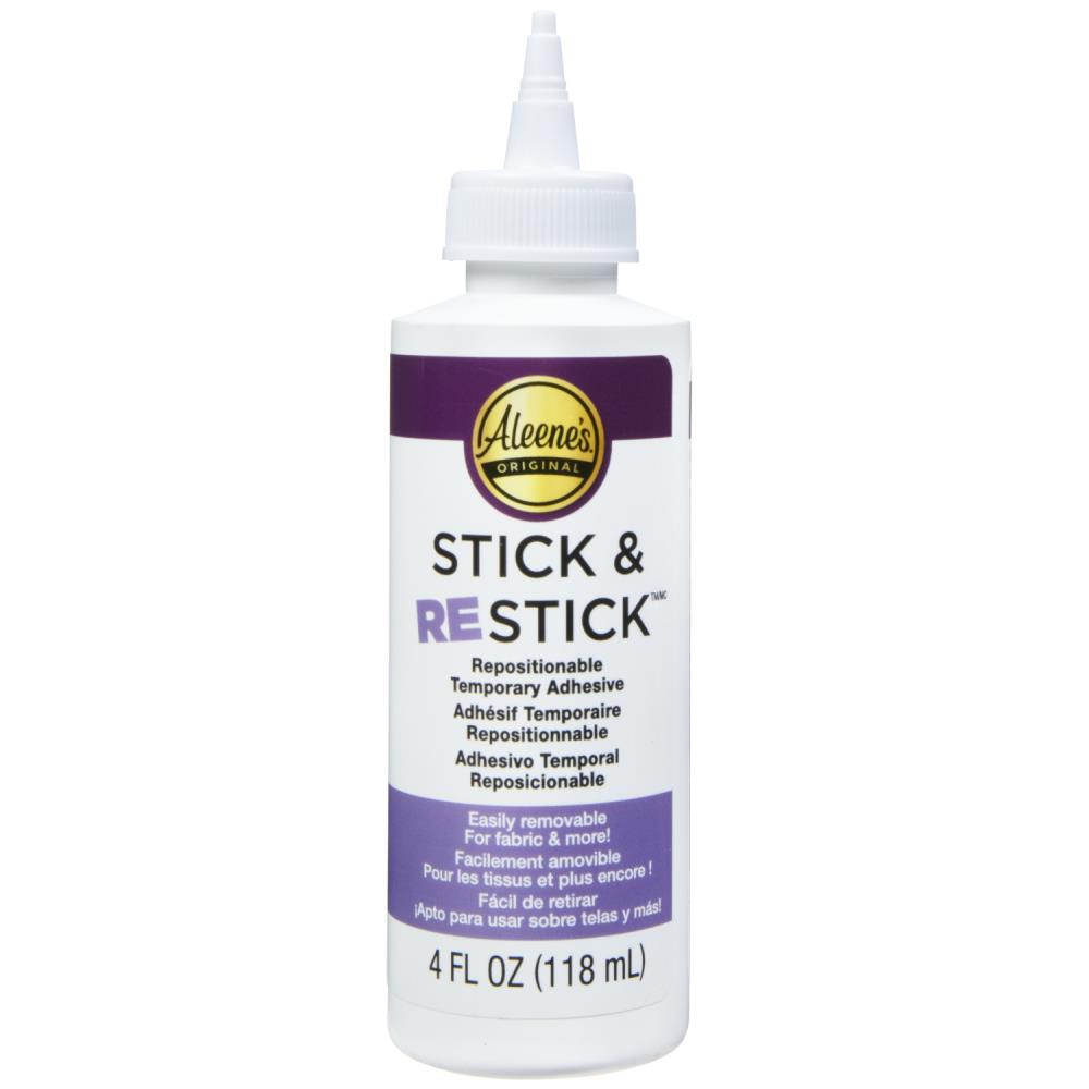 Aleene's Stick & Restick Repositional Temporary Adhesive 4oz