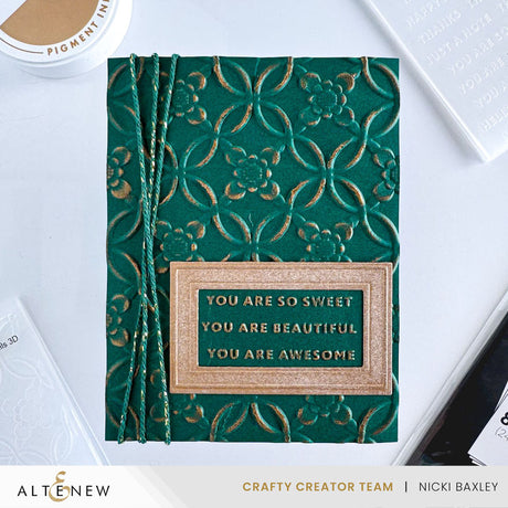 Altenew Botanical Rails 3D Embossing Folder