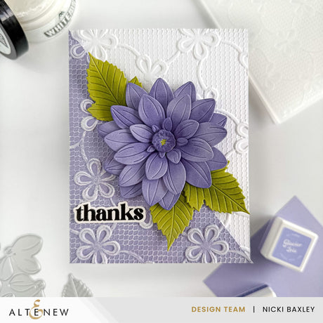 Altenew Lace Topped Petals 3D Embossing Folder
