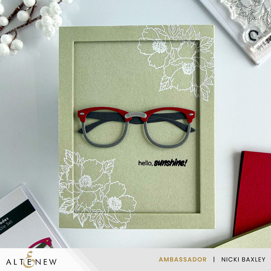 Altenew Mini Delight: Stylish Shades Stamp & Die Set