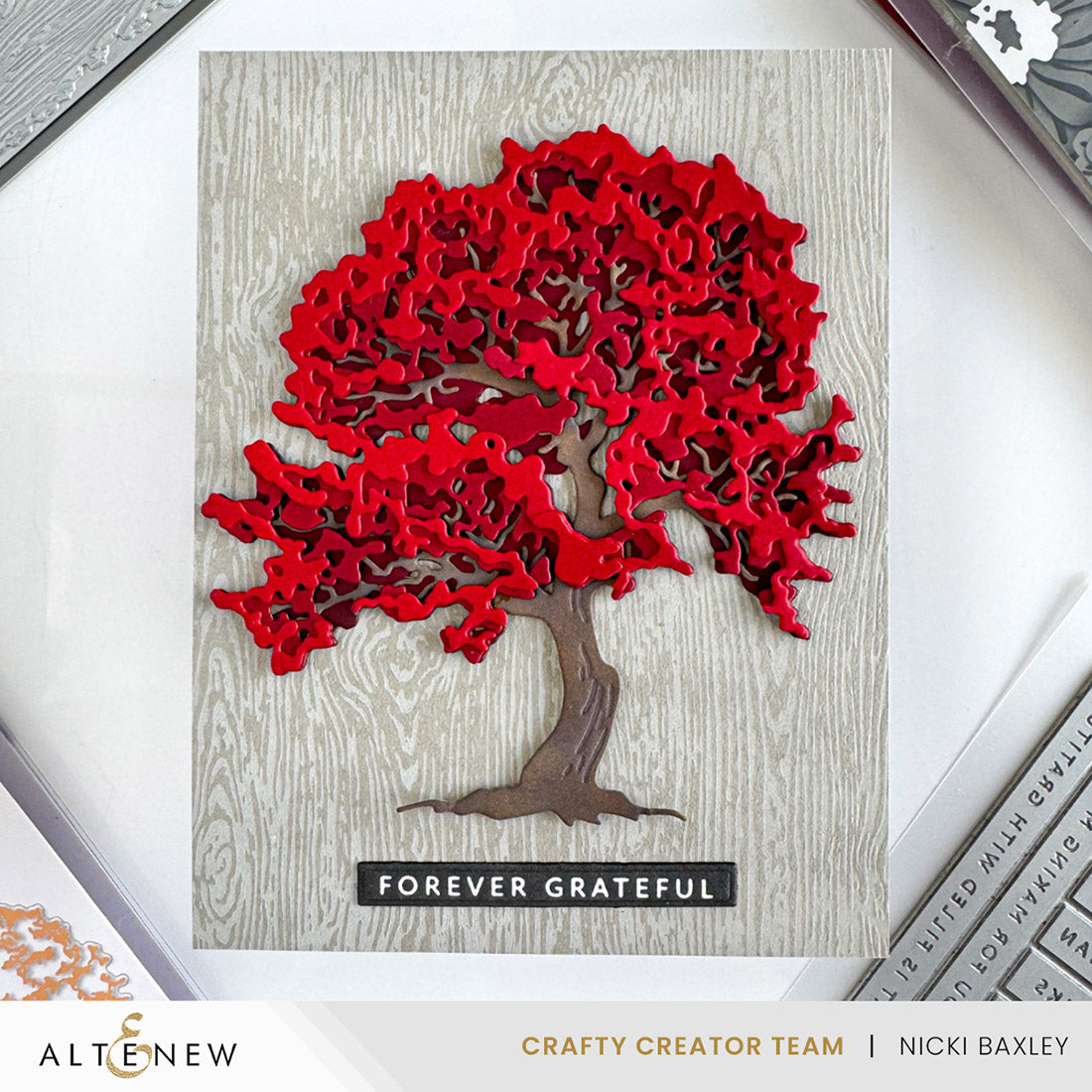 Altenew Essential Textures: Fine Woodgrain Press Plates/Foil Plates