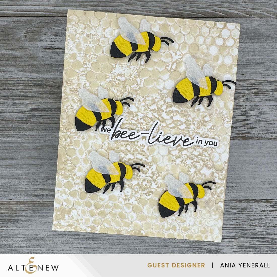 Altenew Bubbly Bumble Bee Layering Die Set