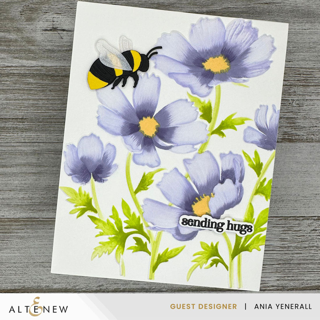 Altenew Bubbly Bumble Bee Layering Die Set