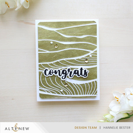 Altenew Brilliant Waves Background Stencil