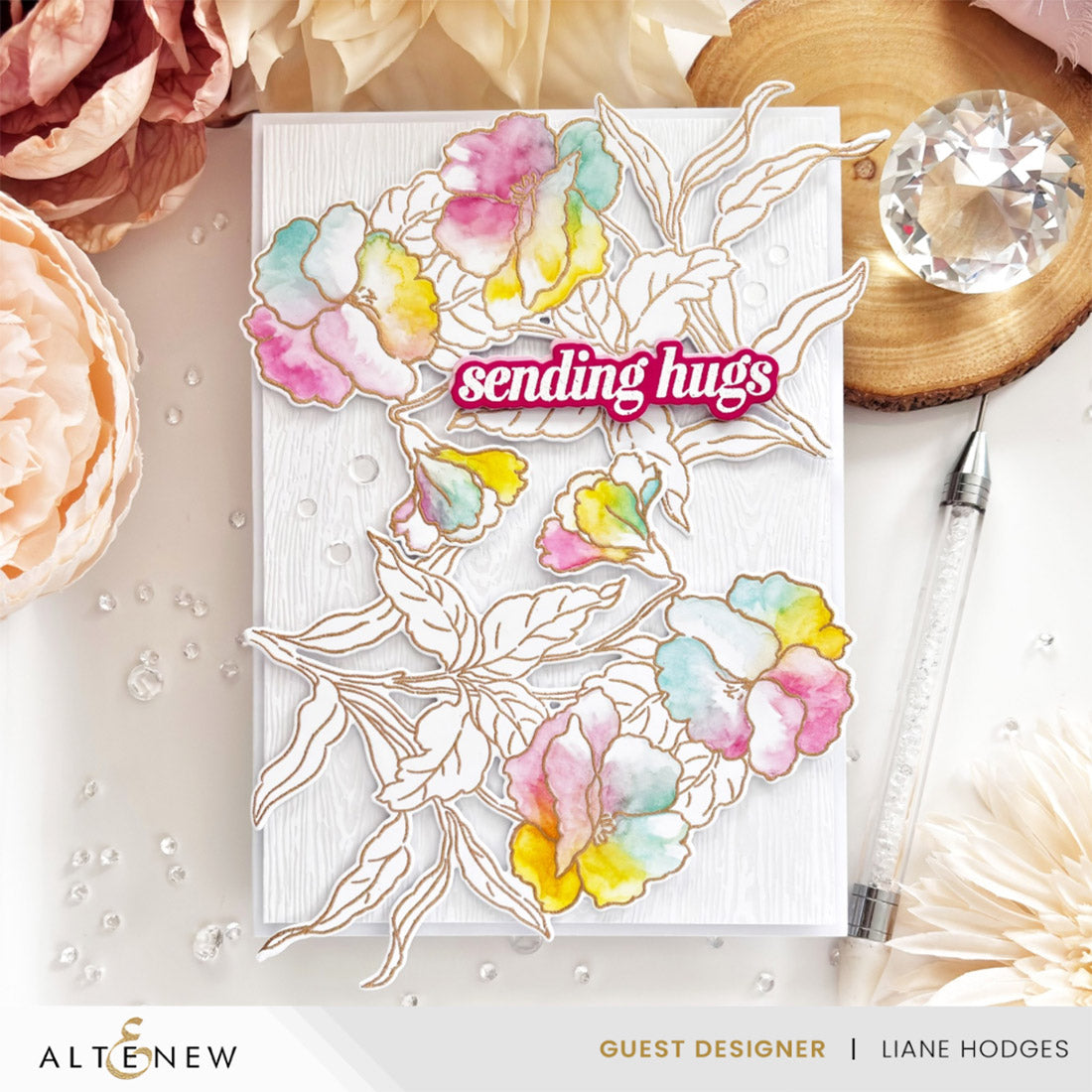 Altenew Essential Textures: Fine Woodgrain Press Plates/Foil Plates