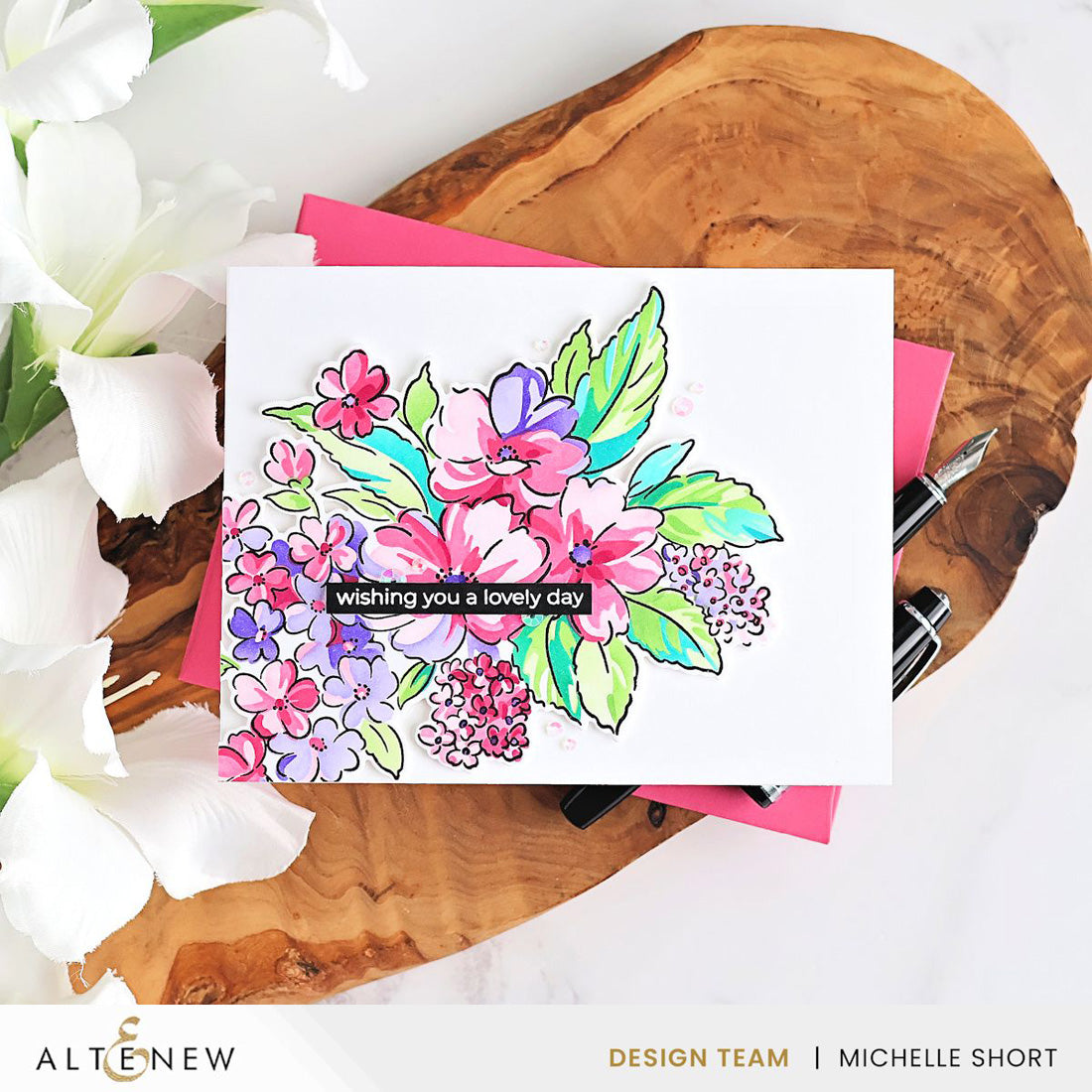 Altenew Build-A-Garden: Softly Sketched Blooms - ALT11507BN