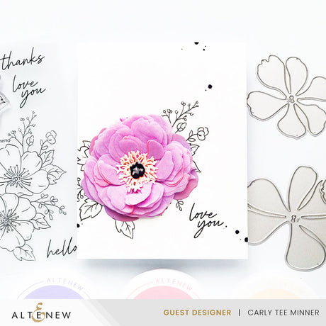 Altenew Craft-A-Flower: Coral Charm Peony Layering Die Set