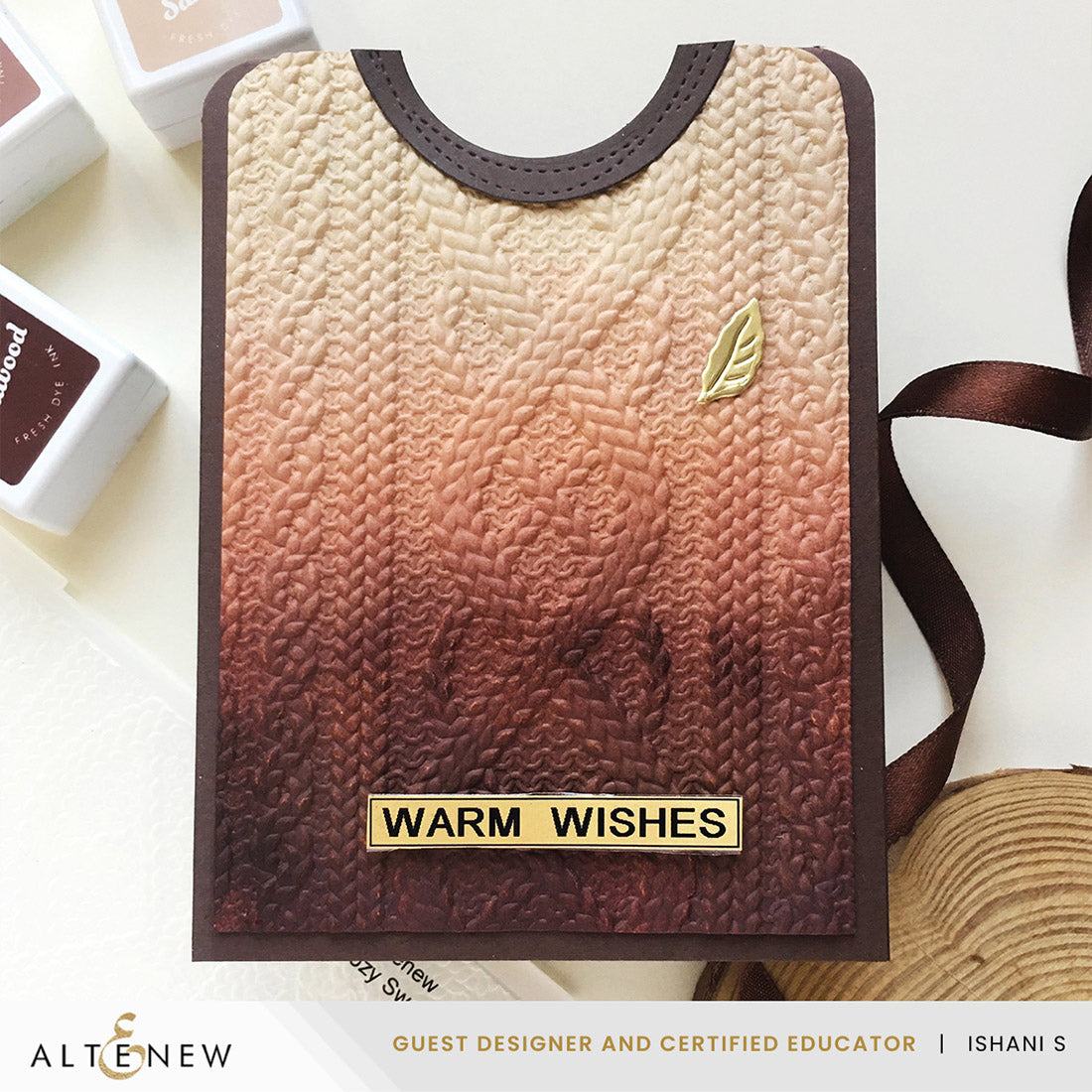 Altenew Cozy Sweater 3D Embossing Folder