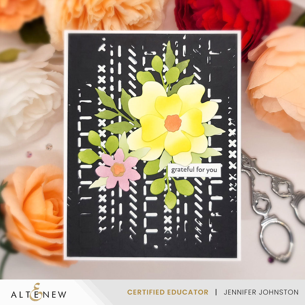 Altenew Craft Your Life Project Kit: Stitched With Love & Add-On Die Bundle
