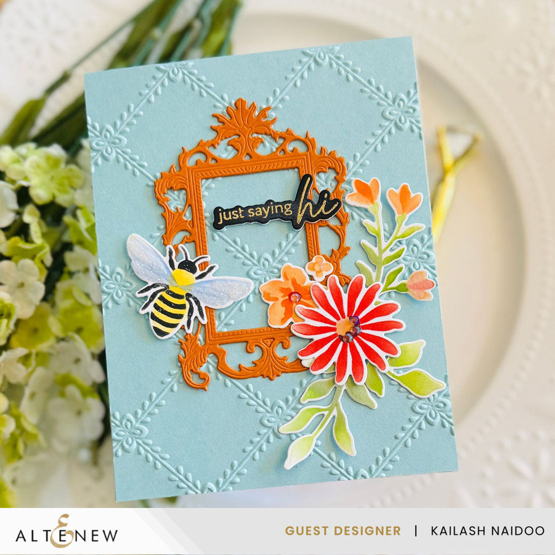 Altenew Crisscross Blooms 3D Embossing Folder
