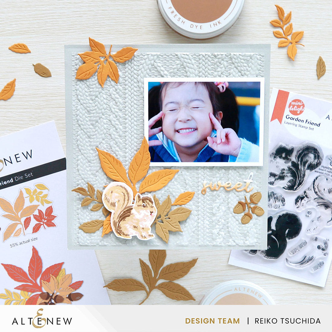 Altenew Mini Delight: Garden Friend Stamp & Die Set